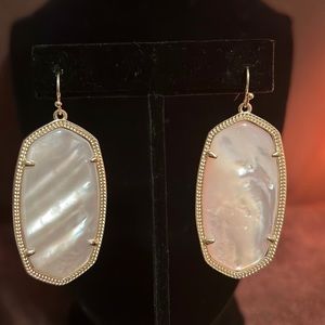 Kendra Scott Gold with Mother of Pearl Earrings